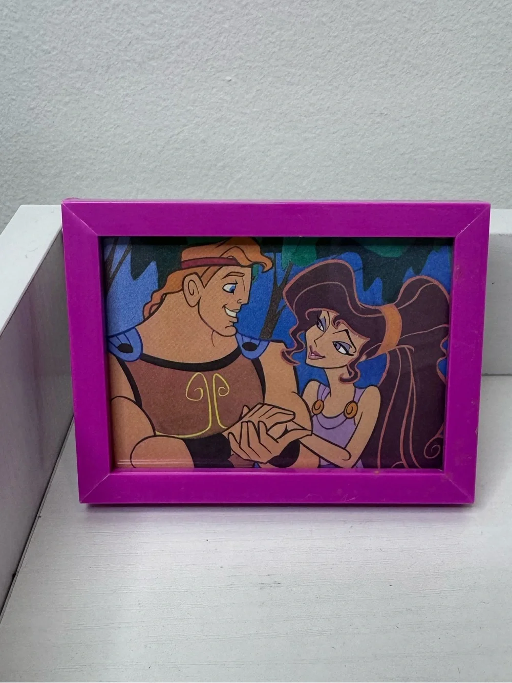 Hercules & Megara bright pink Decorative mini Photo Frame